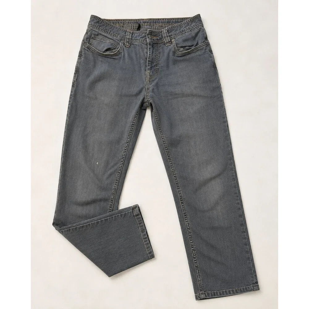 prAna Men’s 30x30 Gray Slim Fit Jeans Denim 5 Pocket Outdoor Casual